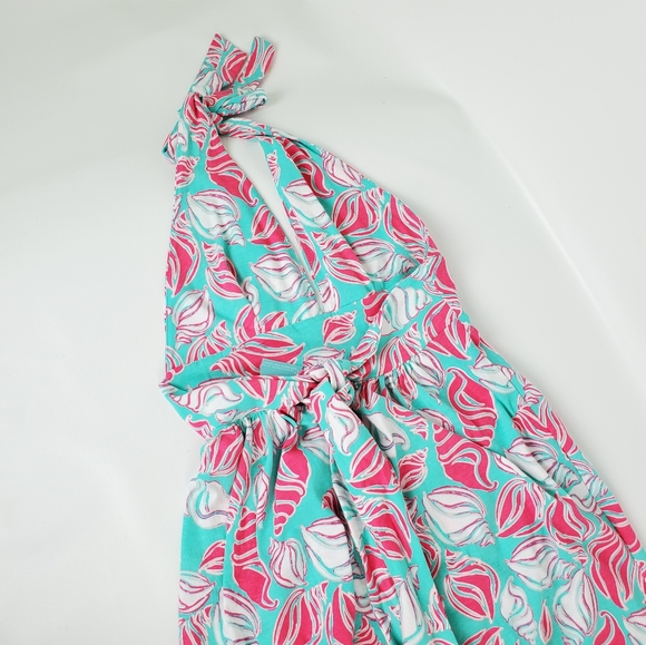 Haley and the Hound Cotton Seashell Halter Dress - Picture 4 of 6